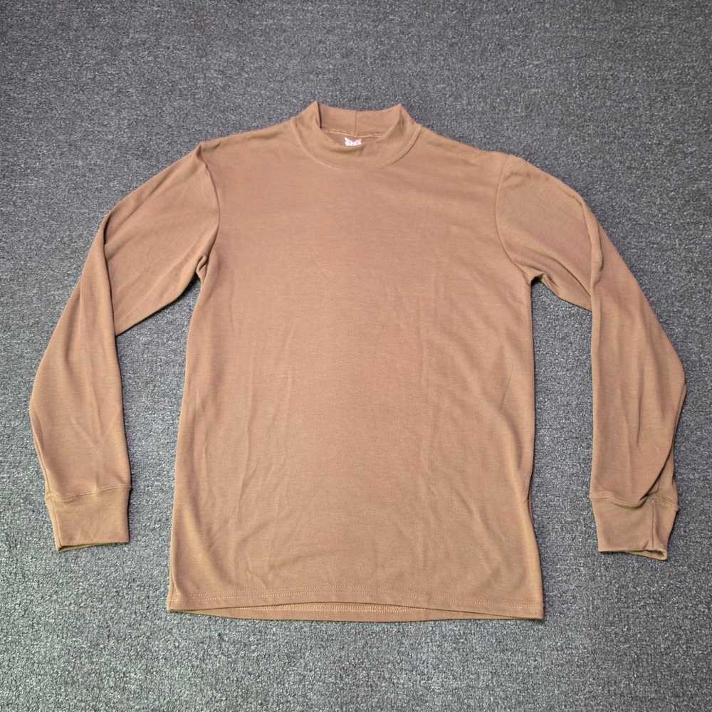 Drifire Mock Neck Shirt Brown Mens Medium Flame Resistant Long Sleeve Base Layer